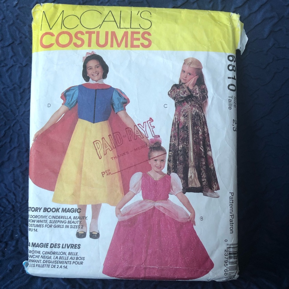 🛍️3/$10 🛍️ Costume Sewing Pattern (Halloween)
